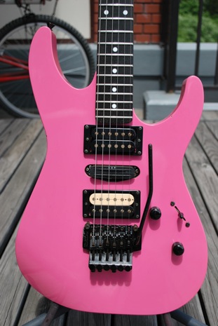 pink kramer guitar